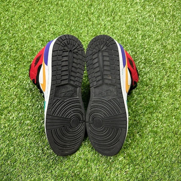 Air jordan 1 bred multi color grade school size 5y or women’s 6.5 US - Picture 2 of 7